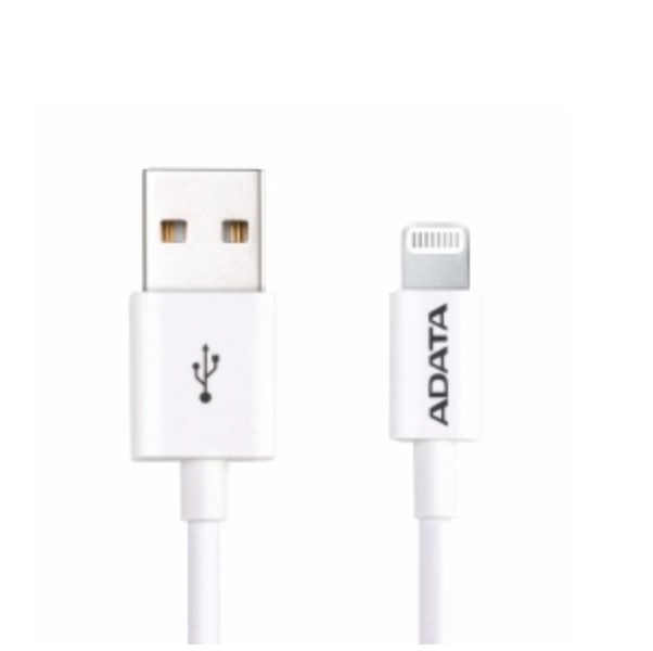 CABLE ADATA  USB/ LIGHTNING PORT 1M BLANCO UPC 4710273775944 - AMFIPL-1M-CWH