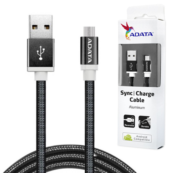 Cable Micro USB ADATA AMUCAL-100CMK-CBK Cable Micro USB ADATA 1 M USB A Micro-USB B Macho/Macho Negro - Código: AMUCAL-100CMK-CBK | Compra en Guadalajara