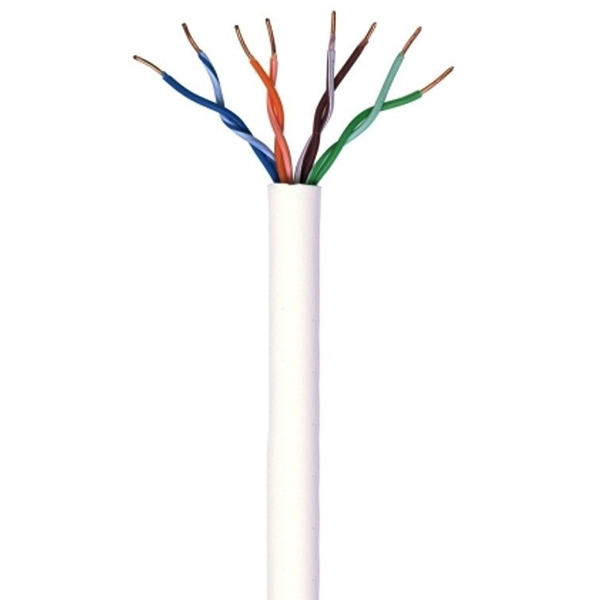 CABLE UTP CAT5E BELDEN 1583A 009U1000 FORRO PVC BLANCO CMR 4 PARES 200 MHZ CALIBRE 24AWG 100 COBRE USO INTERIOR IDEAL PARA INSTALACIONES DE SEGURIDAD CCTV VIDEO DATOS REDES ETHERNET BOBINA 1000 PIES 305 METROS - Código: 1583A 009U1000 | Compra en Guadalajara