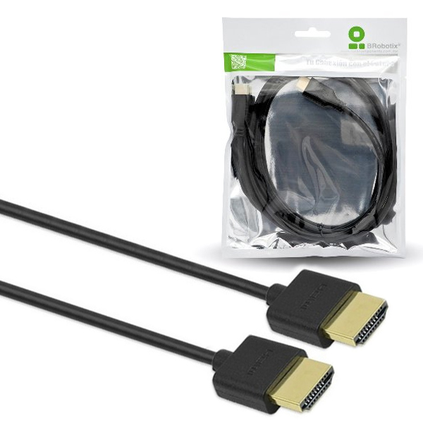 CABLE HDMI V20 500M 28AWG NG  O SOPORTA 2K Y 4K BROBOTIX - Código: 695249 | Compra en Guadalajara