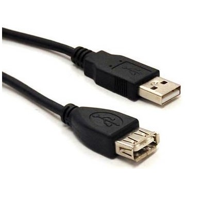 CABLE BROBOTIX USB V2.0 EXTENSION MACHO-HEMBRA 1.8M NEGRO UPC 7503028372737 - 102334