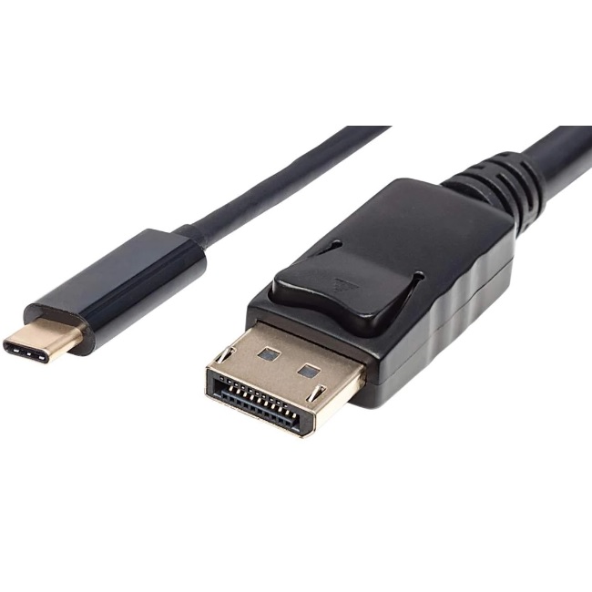 Cable Manhattan USB C a DisplayPort 2m V 3.1 4K Negro  152464 - Código: 152464 | Compra en Guadalajara