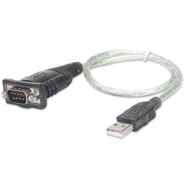 Convertidor De USB A Serial MANHATTAN 205146 205146 Convertidor USB A Puerto Serial DB9 Macho. Longitud Del Cable 45 Cm - Código: 205146 | Compra en Guadalajara