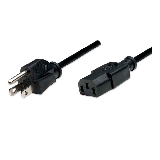 Cable De Corriente MANHATTAN 300179 Cable De Alimentación Estándar Para PC MANHATTAN Macho/Hembra 18 M Negro. - Código: 300179 | Compra en Guadalajara