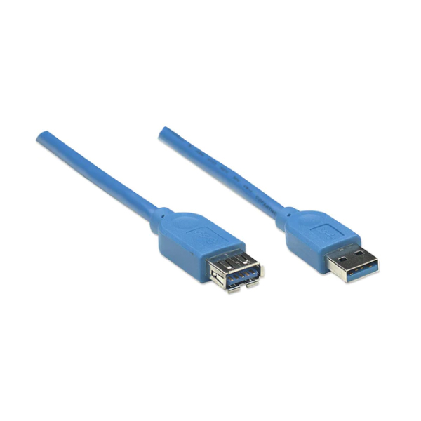 Cable Manhattan Extencion USB V3.0 2.0m Azul  322379 - Código: 322379 | Compra en Guadalajara