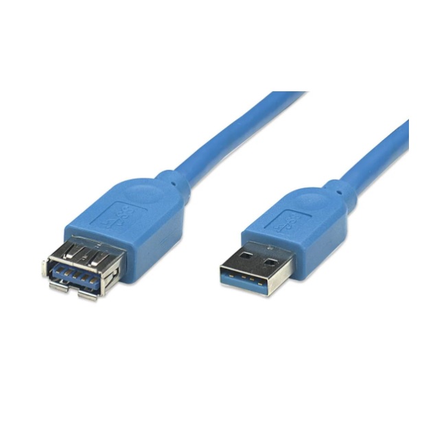 Cable Manhattan USB A de super velocidad 3.2 Azul 5Gbps  322447 - Código: 322447 | Compra en Guadalajara