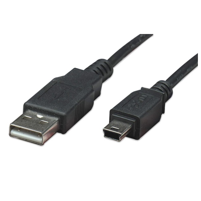 Cable Manhattan USB A a Mini USB B 1m Negro  322638 - Código: 322638 | Compra en Guadalajara