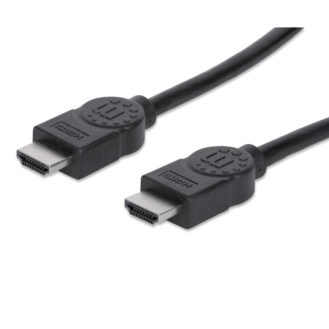 Cable HDMI 4K MANHATTAN 323260 323260 Cable HDMI 4K De Alta Velocidad Con Canal Ethernet Macho A Macho Blindado Color Negro 15 M - Código: 323260 | Compra en Guadalajara