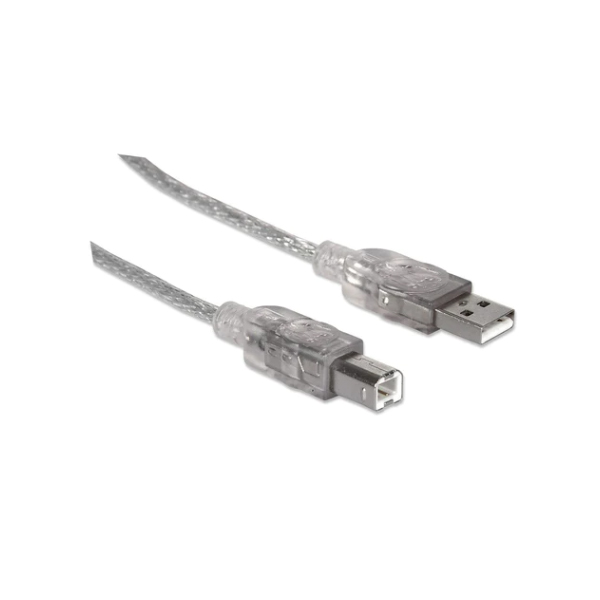 Cable USB MANHATTAN 340458 Cable USB Tipo B MANHATTAN 3 M USB A USB B Macho/Macho - Código: 340458 | Compra en Guadalajara