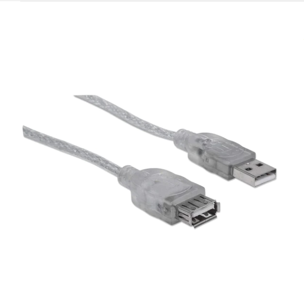 CABLE USB V2.0 EXT. 3.0M PLATA  340496 - Código: 340496 | Compra en Guadalajara