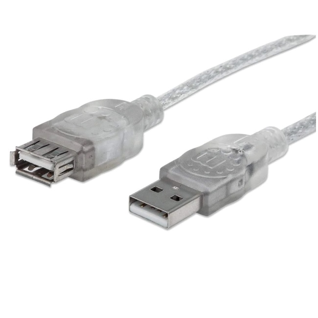 Cable Manhattan Extension USB 4.5m Plata  340502 - Código: 340502 | Compra en Guadalajara