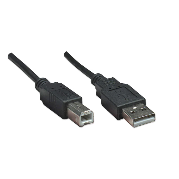 Cable Manhattan para Impresora USB A a USB B 1.8m Negro 12Mbps  342650 - Código: 342650 | Compra en Guadalajara