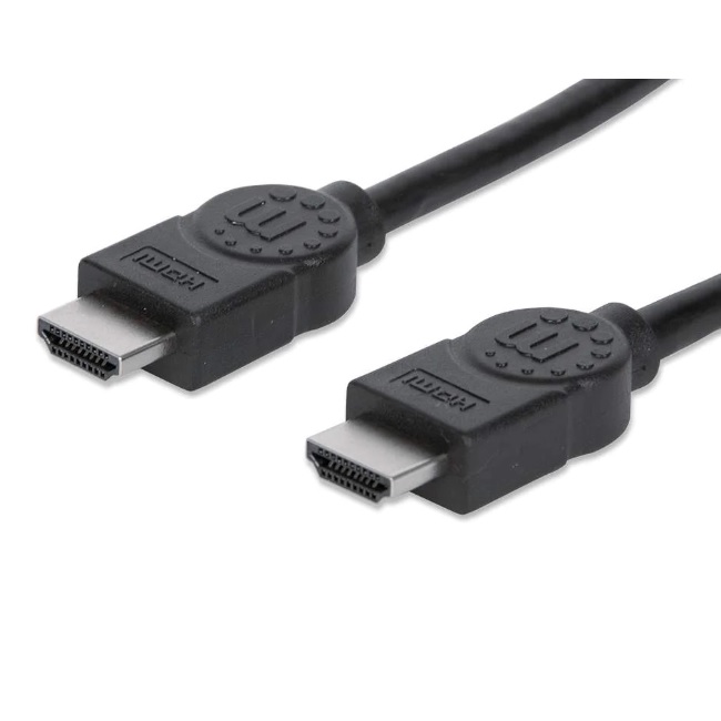 Cable Manhattan HDMI 7.5m 4K 60Hz 3D Blindado con Ethernet Negro  353274 - Código: 353274 | Compra en Guadalajara