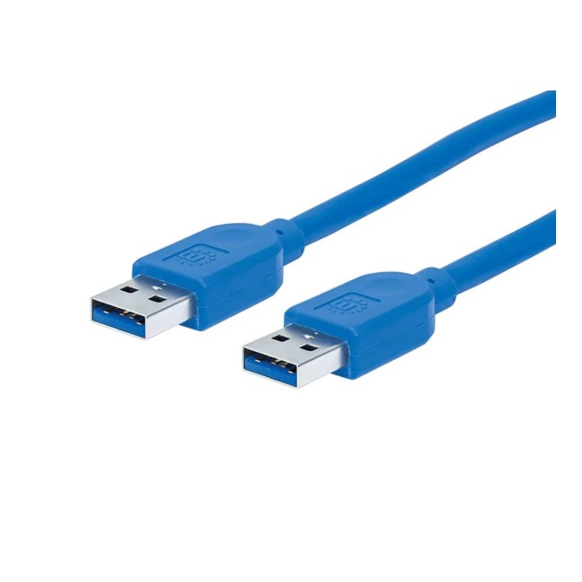 Cable Manhattan USB A 3.0 SuperVelocidad 1.8m Azul  354295 - Código: 354295 | Compra en Guadalajara