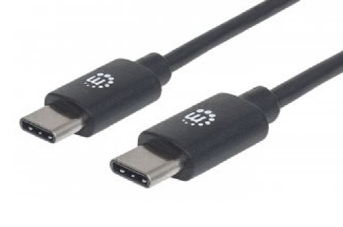 Cable Manhattan USB C 2m m-m V2 Negro  354875 - Código: 354875 | Compra en Guadalajara