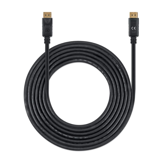 Cable Manhattan DisplayPort negro v1.4 M-M 3.0m 8K60Hz  355582 - Código: 355582 | Compra en Guadalajara