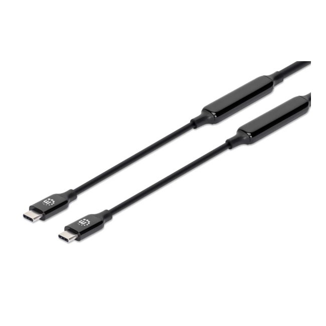 Cable Manhattan dispositivo activo USB C 3.2 M-M Gen 2 3m Negro  355964 - Código: 355964 | Compra en Guadalajara