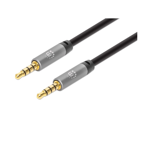 Cable Auxiliar de Audio Estéreo de 3.5 mm MANHATTAN 356008, 3 m, Macho ...