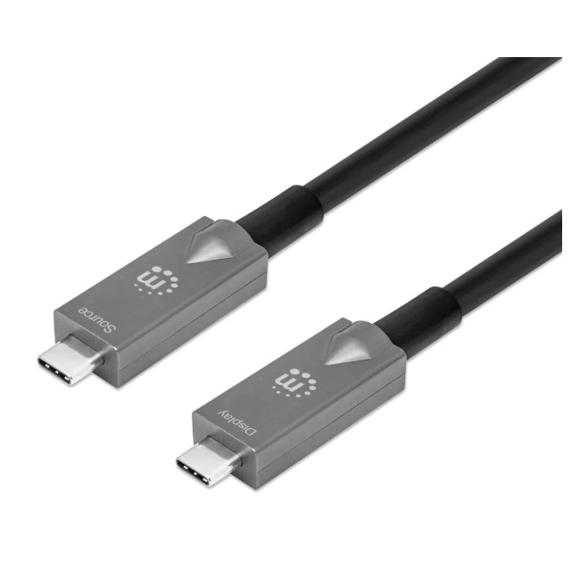 Cable Manhattan USB C de fibra optica AOC 3.2 Gen 2 7.5m SuperSpeed  356442 - Código: 356442 | Compra en Guadalajara