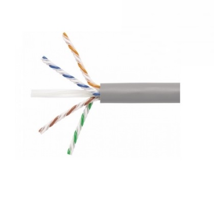 Bobina de Cable UTP de 305 m. de Cobre NetKey Gris Claro Categoría 6 24 AWG 1000Mbps Riser CMR de 4 pares NUR6C04IG-C - Código: NUR6C04IG-C | Compra en Guadalajara