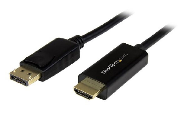 CABLE STARTECH DE 2M NEGRO DISPLAYPORT A HDMI DE -UlTRA HD 4K-1  DP2HDMM2MB - Código: DP2HDMM2MB | Compra en Guadalajara