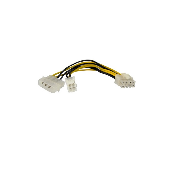 Cable de 15cm Adaptador de Fuente de Poder 4 Pines a 8 Pines EPS con LP4 - Hembra a Macho EPS48ADAP  EPS48ADAP - Código: EPS48ADAP | Compra en Guadalajara