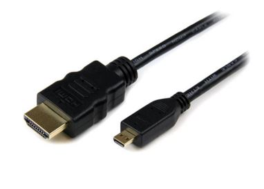 CABLE STARTECH HDMI DE 3M  DE ALTA VELOCIDAD CON ETHERNET A MICRO HDMI 3M M A M UPC 065030849173 - HDADMM3M