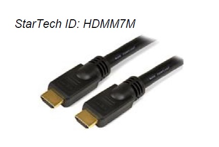 Cable StarTech HDMI de 7M de Alta Velocidad 2x HDMI Macho Negro  HDMM7M - Código: HDMM7M | Compra en Guadalajara