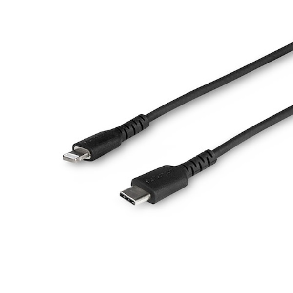 CABLE STARTECH RUSBCLTMM1MB USB-C A LIGHTNING NEGRO DE 1M RESISTENTE CERTIFICADO APPLE MFI  RUSBCLTMM1MB - Código: RUSBCLTMM1MB | Compra en Guadalajara