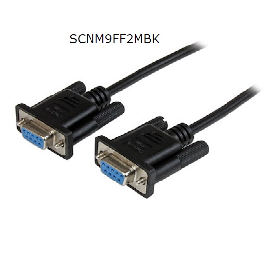 Cable Serial De 2M Nulo De Modem Serial Rs232 Db9  Hembra A Hembra  Color Negro  Startechcom Mod Scnm9Ff2Mbk SCNM9FF2MBK - SCNM9FF2MBK