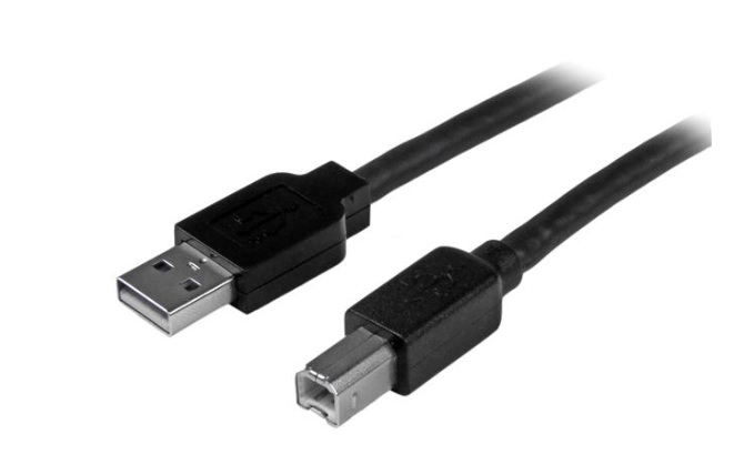 Cable Usb Activo De 15M Para Impresora  1X UsbB Macho A UsbA Macho Activo Amplificado Usb 20  Impresora  Negro  Startechcom Mod Usb2Hab50Ac USB2HAB50AC - USB2HAB50AC