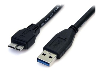 Cable De 50Cm Usb 30 Super Speed Ss Micro Usb B Macho A Usb A Macho Adaptador  Negro  Startechcom Mod Usb3Aub50Cmb USB3AUB50CMB - USB3AUB50CMB