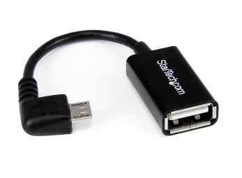 CABLE STARTECH DE 12CM MICRO USB A USB OTG ACODADO A LA DERECHA - MACHO A HEMBRA  UUSBOTGRA - Código: UUSBOTGRA | Compra en Guadalajara