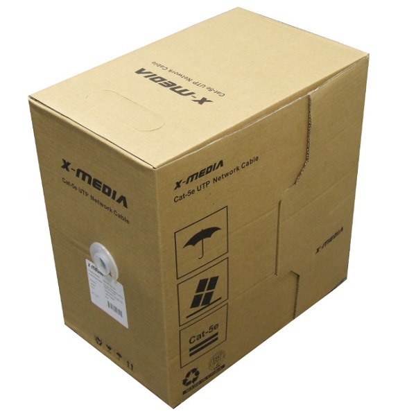 Bobina UTP X-Media XM-C6-1000-GY Cat. 6 305 metros 4-pares 24AWG color gris - Grandstream