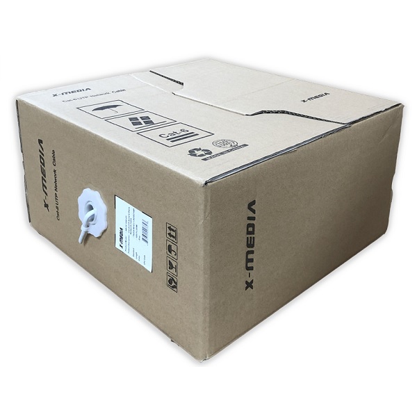 Bobina UTP X-Media XM-C6BC-1KGY Cat. 6 de 305 metros 24AWG de cobre color gris EIA/TIA ETL Verified - Lenovo