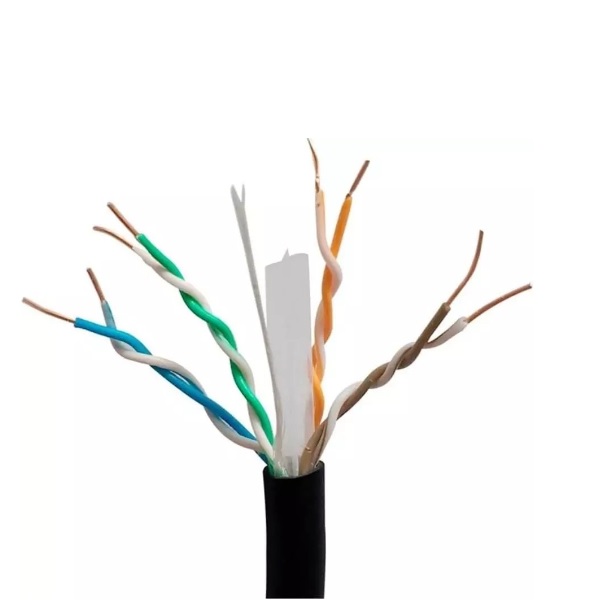 Bobina UTP X-Media XM-C6OD-1KBK Cat. 6 305 metros para exterior 24AWG CCA color negro - Cnet