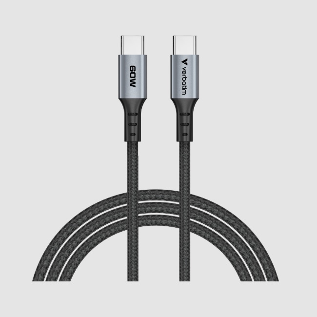 Cable de sincronizacion Verbatim carga USB-C 60W color Negro de 120 cm  VB31845 - Código: VB31845 | Compra en Guadalajara