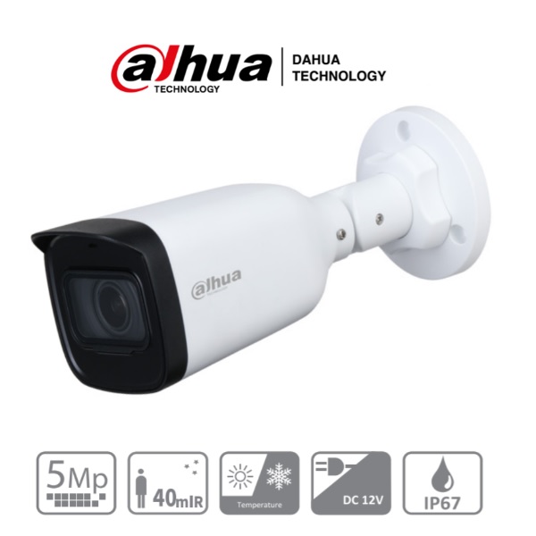 Camara Dahua HAC-B3A51N-Z bullet 5mpx lente 2.7 a 12 mm IR 40 m metalica exterior IP67 - Linkedpro