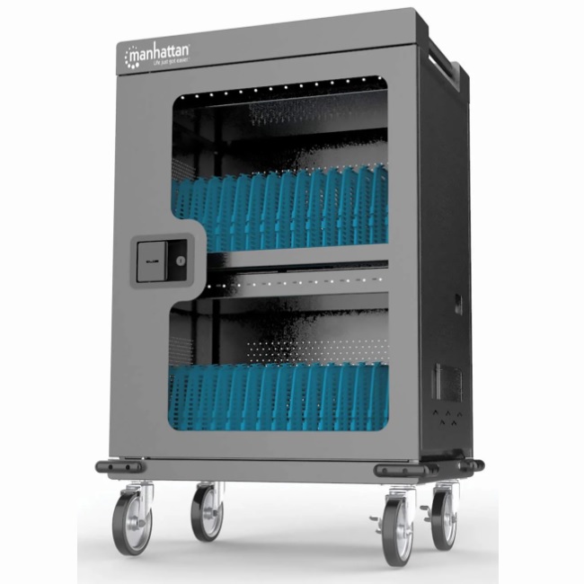 Carro de carga Manhattan profesional 32 puertos USB C 576W bahías para Chromebooks tabletas y teléfonos  102353 - Código: 102353 | Compra en Guadalajara