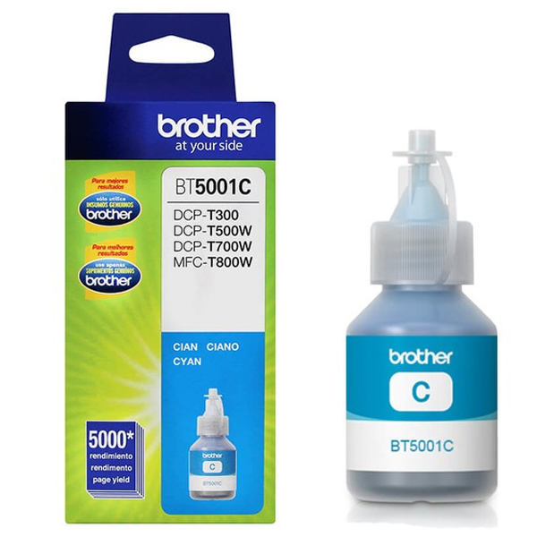 BT5001C Botella De Tinta Brother Cyan Bt5001C De Alto Rendimiento De Hasta 5000 Pginas Compatible Con Tinta Continua Brother BT5001C