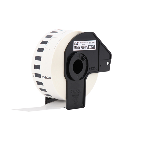 DK2210 Cinta Brother Dk2210  Etiqueta Blanca Continua De Papel Brother Dk2210 De 29 Mm De Ancho X 304 Mts De Largo Impresin En Negro Ql800  Ql810W  Ql1110Nwb  DK2210  DK2210