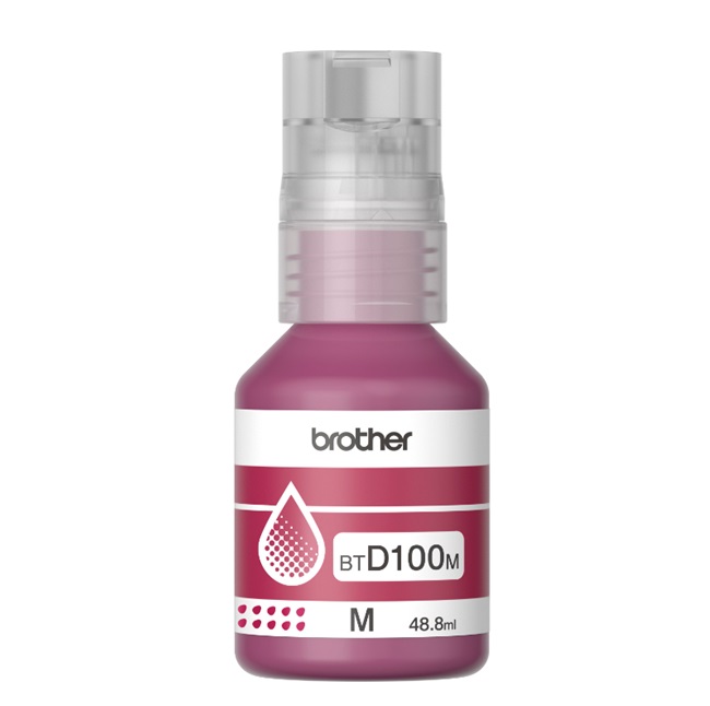 BTD100M Tinta Brother BTD100M magenta bote para Inkbenefit tank T230 T530DW T723DW T930DW 5 000 paginas  BTD100M