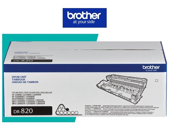 Tambor BROTHER DR820 Tambor Brother Valor DR820 Negro Rendimiento Aproximado 30000 Páginas - Código: DR820 | Compra en Guadalajara
