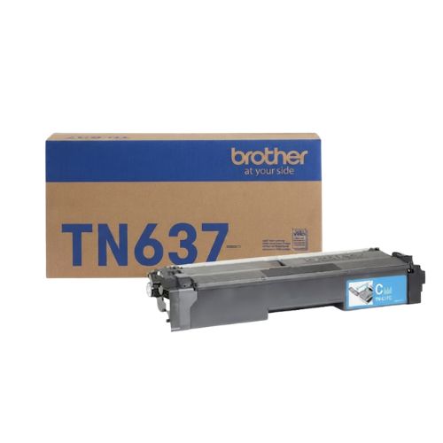 Toner Brother TN637C cian para HLL8570CDW / MFCL8730CDW / MFCL8970CDW 10 000 paginas
