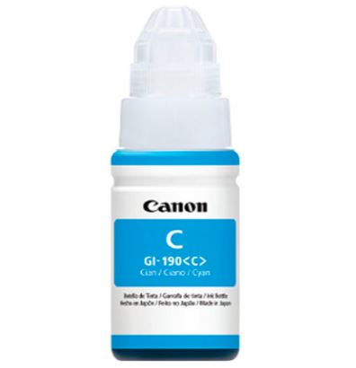 TINTA CANON GI-190 C 0668C001AA CYAN BOTE PIXMA G1100/G2100/G3100 (6 000 PAG) UPC 013803258998 - 0668C001AC