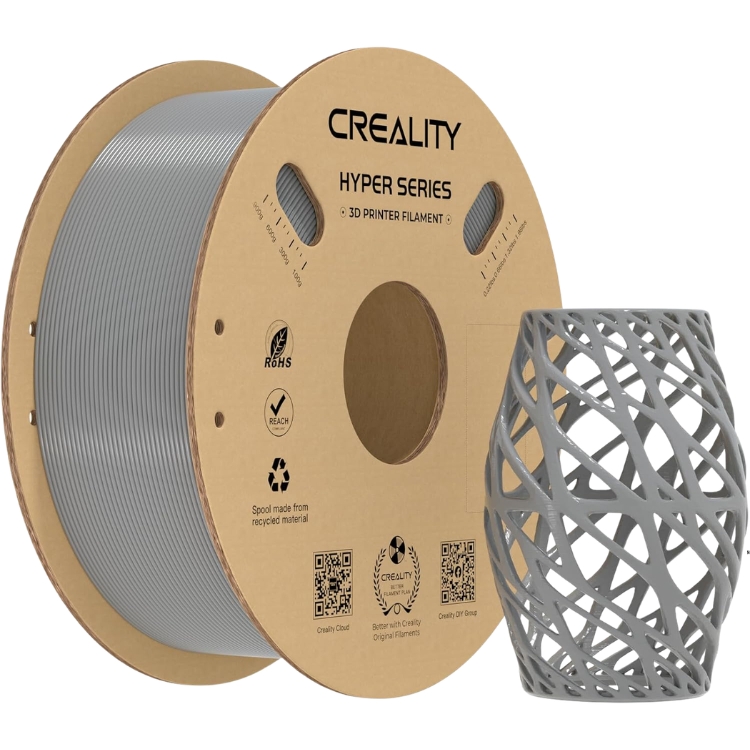 FILAMENTO DE IMPRESION 3D CREALITY CR-PETG GREY - 1.75 MM - 1 KG - Código: 3301030039 | Compra en Guadalajara
