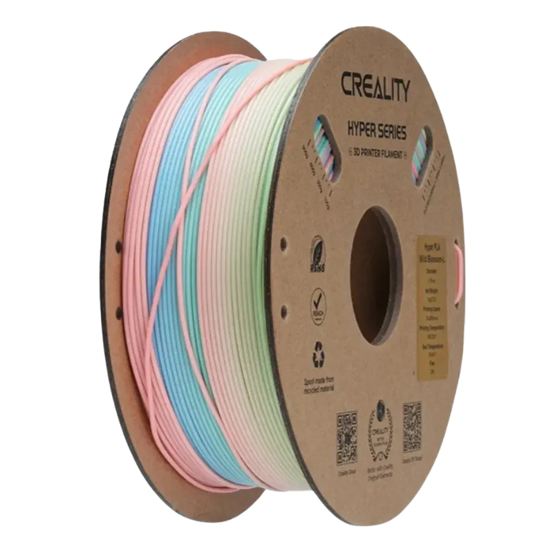 FILAMENTO CREALITY HYPER RAINBOW 1.75MM 1KG BLOSSOM-LONG - Código: 3301010426 | Compra en Guadalajara