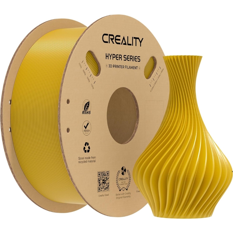 FILAMENTO DE IMPRESION HYPER PLA RFID 1.75MM 1KG GOLD - Código: 3301010459 | Compra en Guadalajara