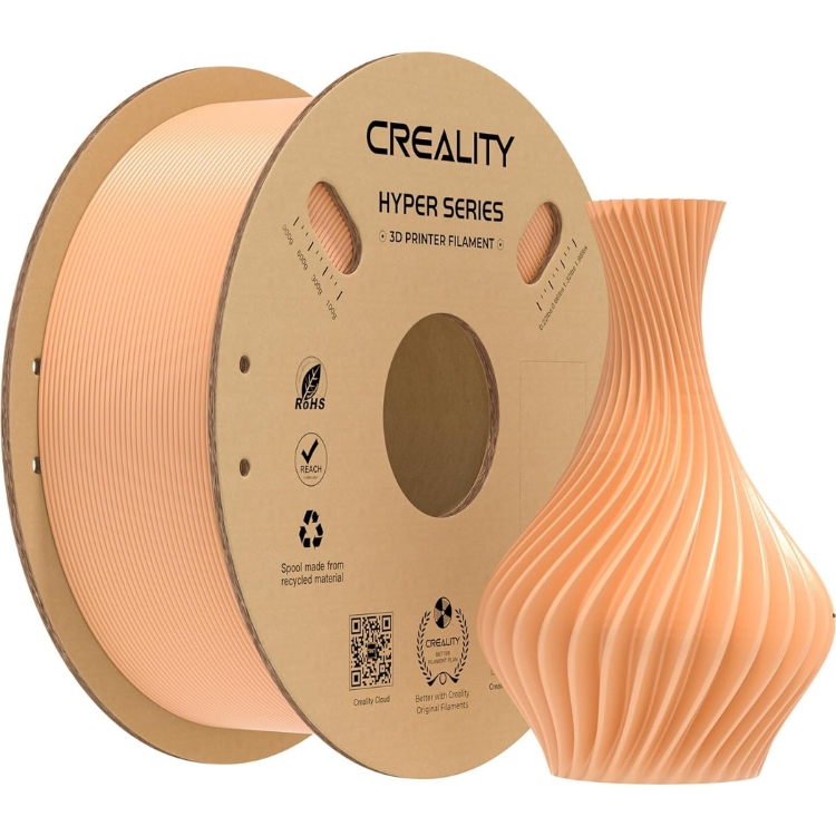 Bobina de filamento Creality CN-5175 Hyper Pla RFID 1.75mm 1kg melon suave - Código: 3301010462 | Compra en Guadalajara