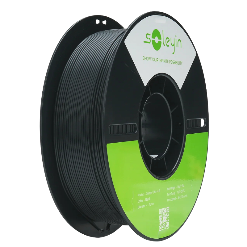 Bobina de filamento 3D Creality CN-5183 Soleyin Ultra PLA 1.75mm 1kg negro - Código: 3301010500 | Compra en Guadalajara